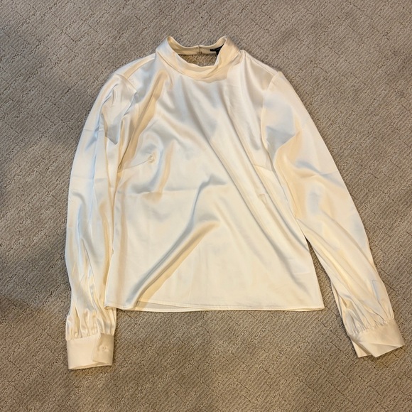 Express Tops - Express Cream Women's Blouse S